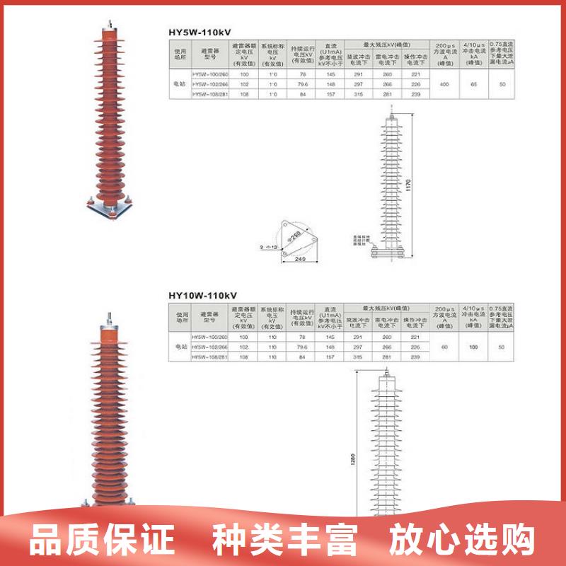 金属氧化物避雷器Y10W-200/496浙江羿振电气有限公司