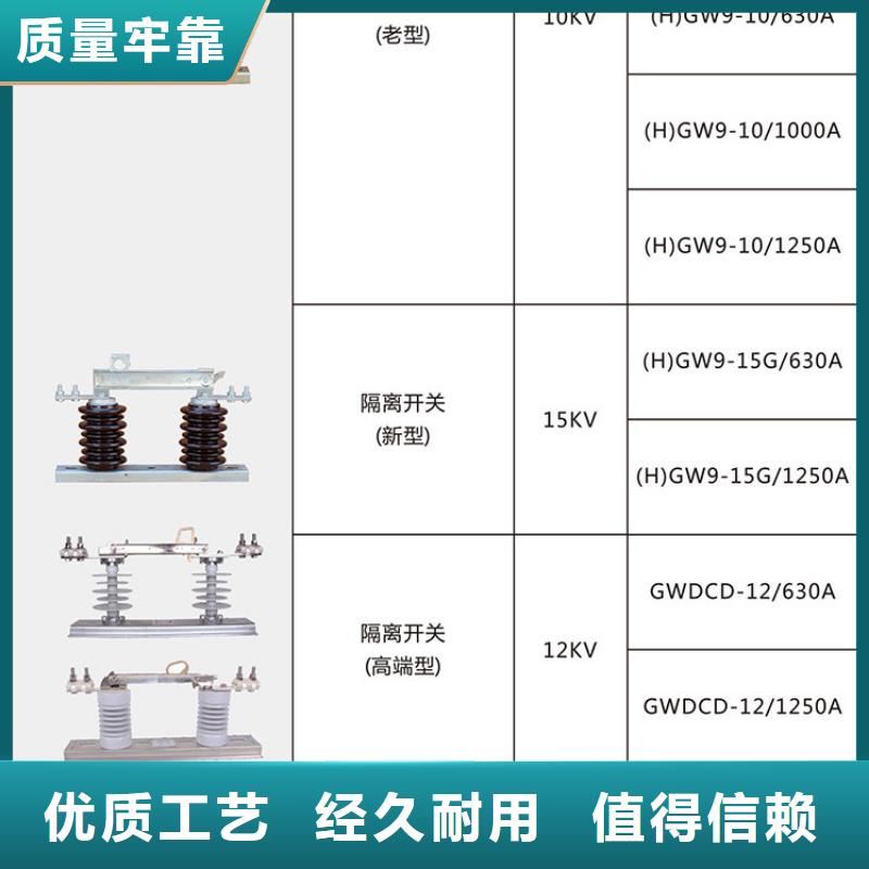 品牌【羿振电气】10KV单级隔离开关GW9-12G(W)/630A隔离刀闸生产厂家