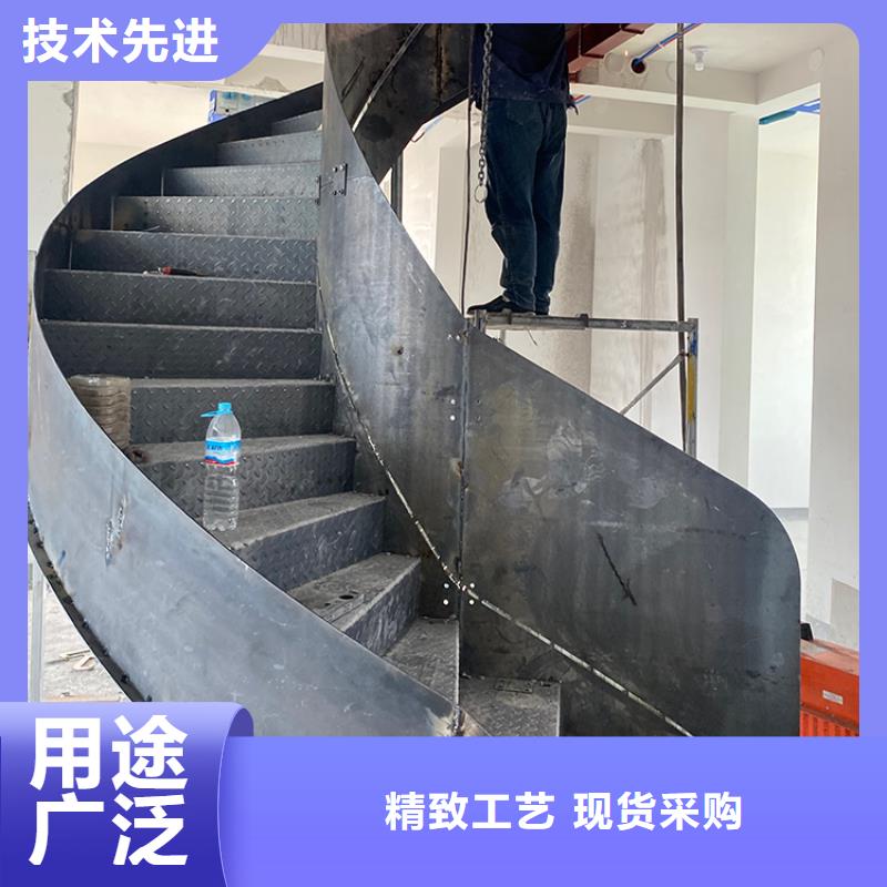{宇通}连云港市灌南弧形旋转螺旋钢结构楼梯快速生产
