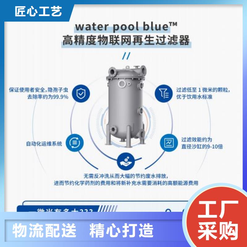 自有生产工厂【水浦蓝】珍珠岩再生介质过滤器制造商自来水