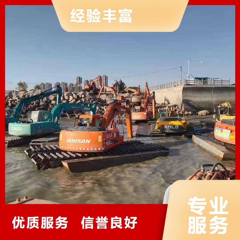天津直供水陆挖掘机出租厂家加工