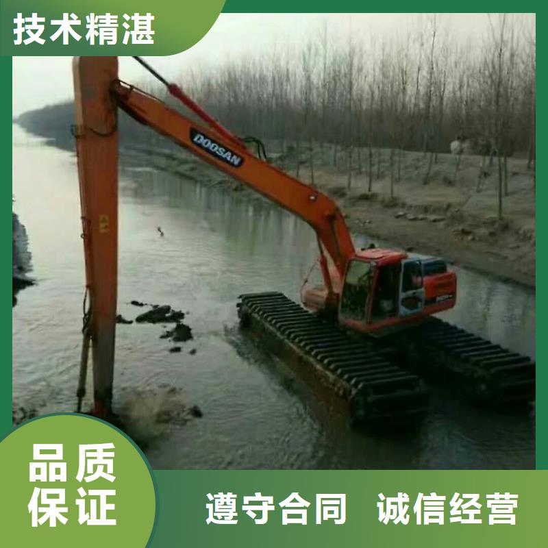 天津当地水陆挖掘机出租厂家加工