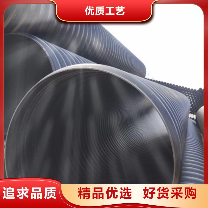 日基HDPE聚乙烯钢带增强缠绕管PE给水管产品实拍、厂家工艺先进-[当地]生产商